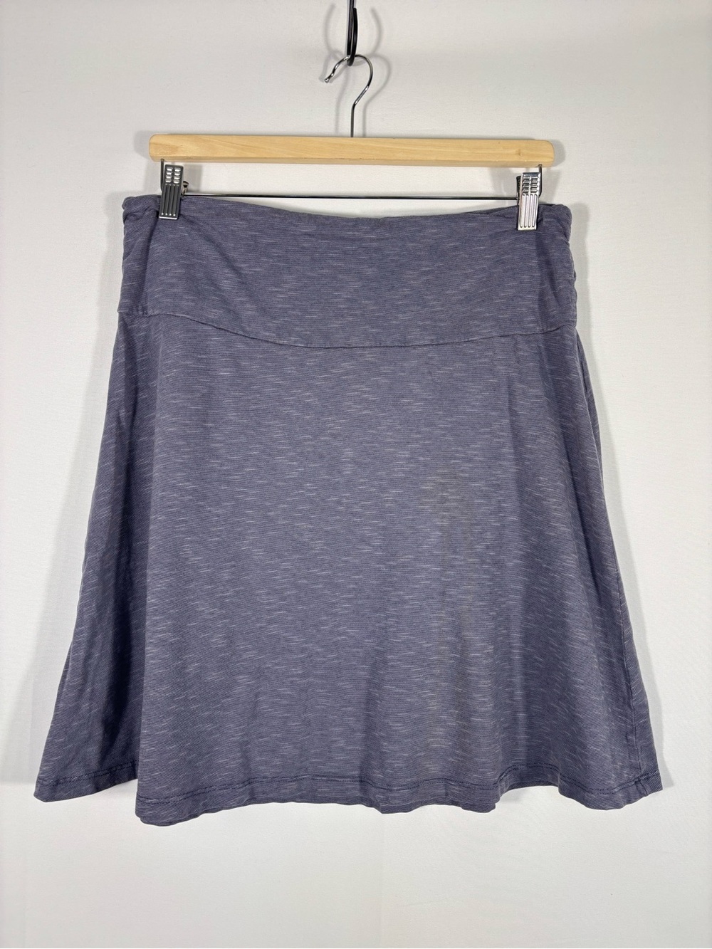 Toad&Co Skirt Slate Blue Tencel Organic Cotton Size Large
